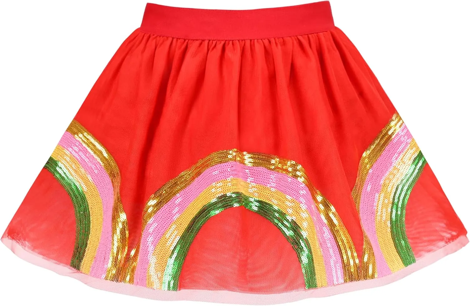 Sunny Fashion Girls Skirt Navy Blue Pearl Stars Sparkling Tutu Dancing Size 4-12