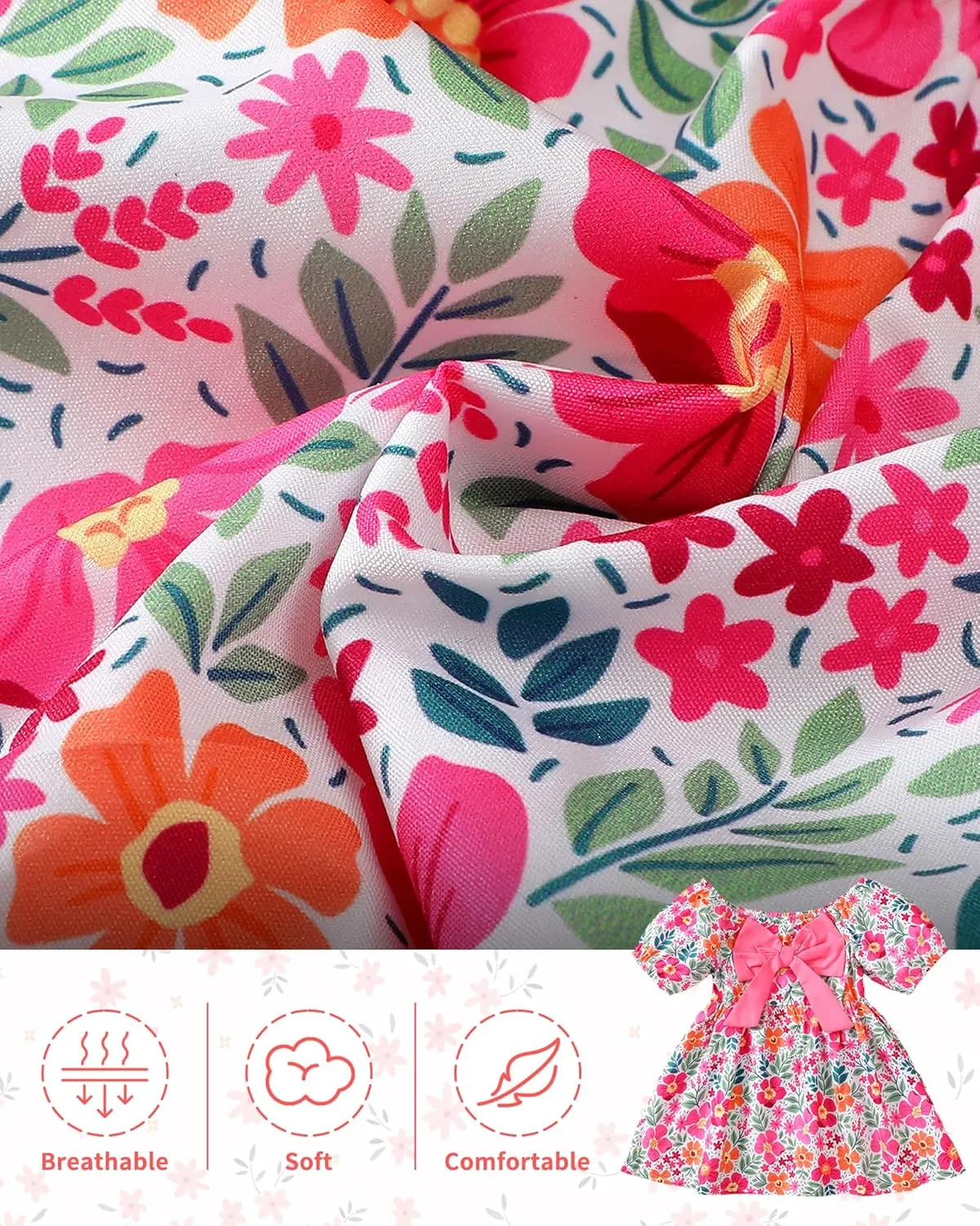 Toddler Baby Girls Summer Dresses 12 18 24 Girl Clothes Floral Casual Sundress 2t 3t Dresses for Toddler Girls