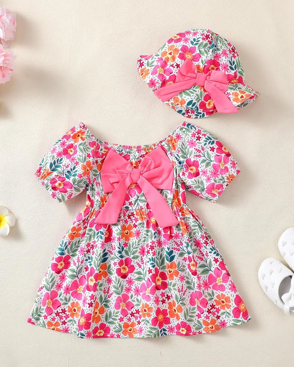 Toddler Baby Girls Summer Dresses 12 18 24 Girl Clothes Floral Casual Sundress 2t 3t Dresses for Toddler Girls