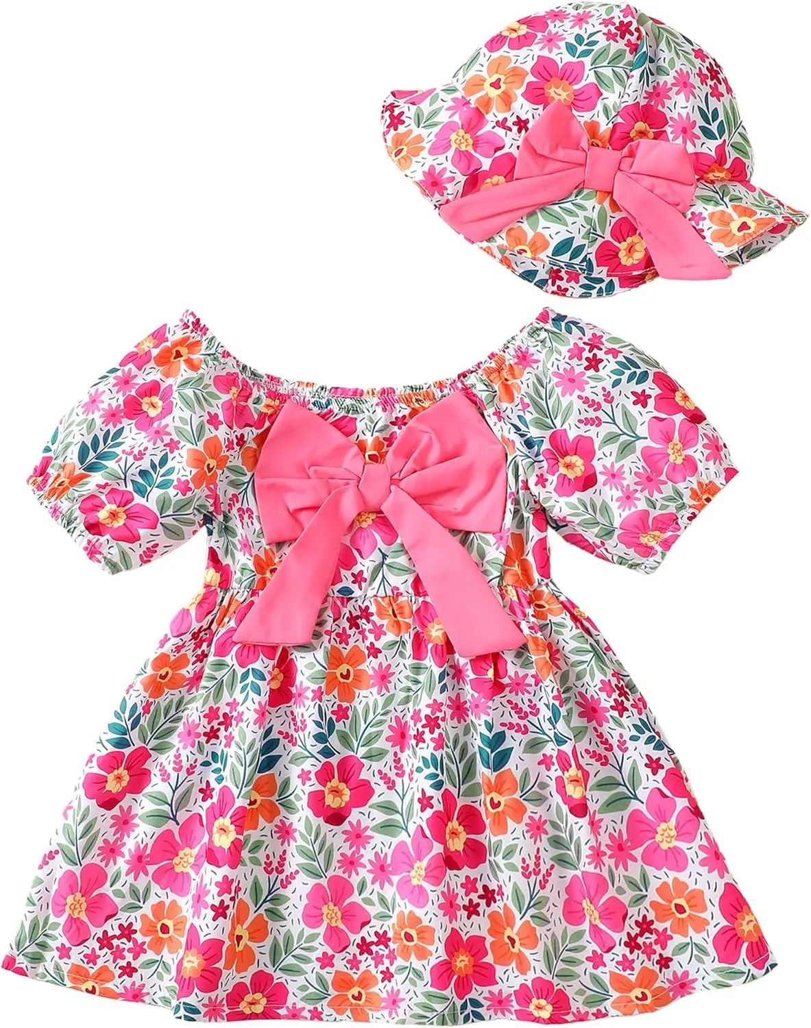 Toddler Baby Girls Summer Dresses 12 18 24 Girl Clothes Floral Casual Sundress 2t 3t Dresses for Toddler Girls