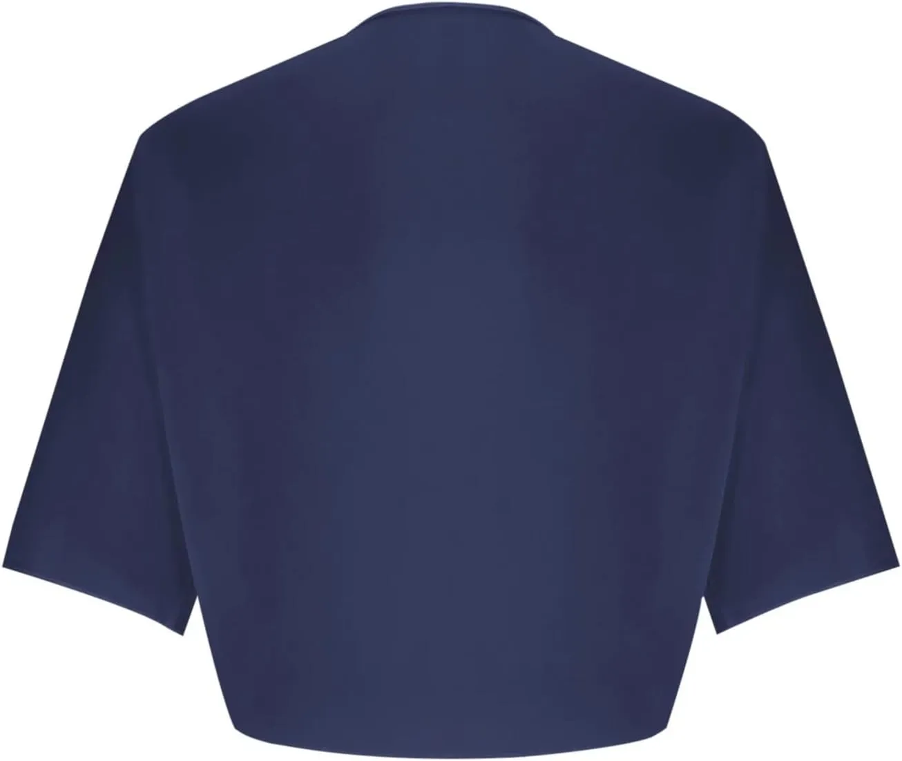 Women's Chiffon Cropped Bolero Sheer Shrugs for Dress Short Sleeve Tie Front Cardigan
