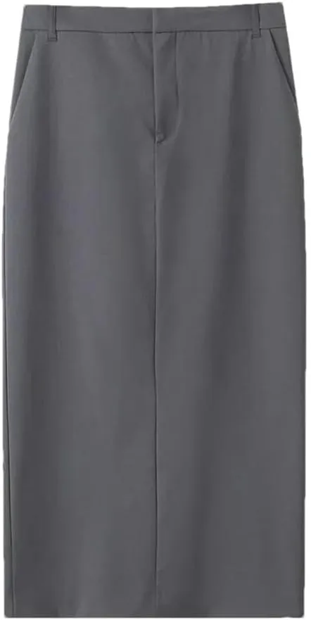 Women's Elegant Two-Piece Set Sleeveless Vest with Classic Pencil Skirt