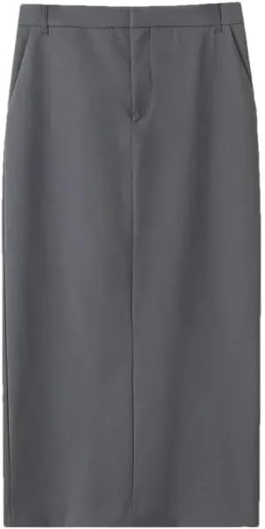 Women's Elegant Two-Piece Set Sleeveless Vest with Classic Pencil Skirt