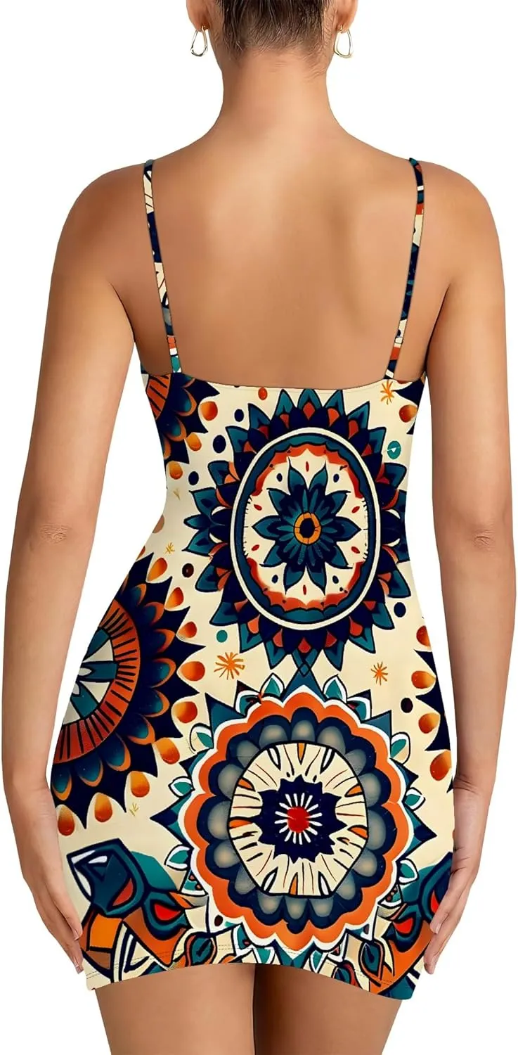 Women's Sexy Bodycon Mini Dress Summer Going Out Short Party Tank Casual Club Dresses Beach Vacation S-3XL