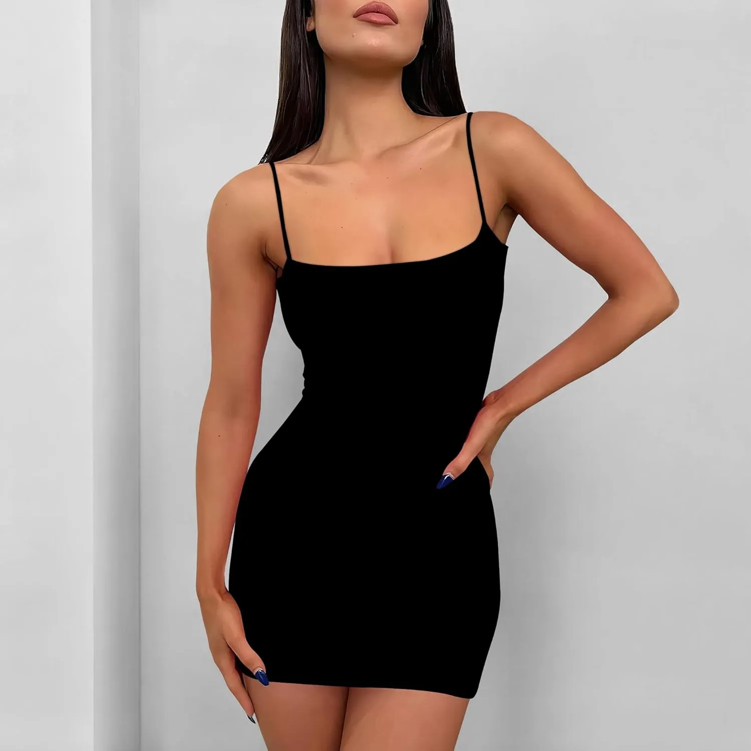 Women's Sexy Bodycon Mini Dress Summer Going Out Short Party Tank Casual Club Dresses Beach Vacation S-3XL