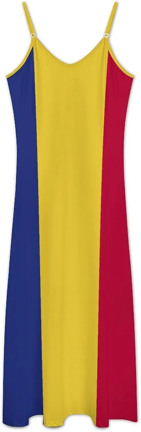 Women's Summer Camisole Dress Seychelles Flag Classic Camisole Unique Party Formal Wedding Guest Dresses