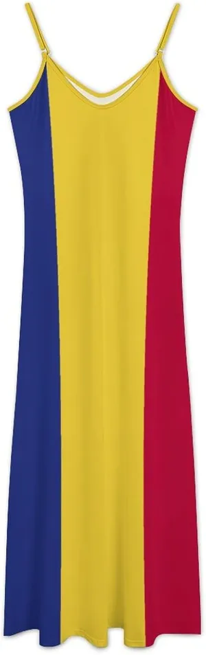 Women's Summer Camisole Dress Seychelles Flag Classic Camisole Unique Party Formal Wedding Guest Dresses
