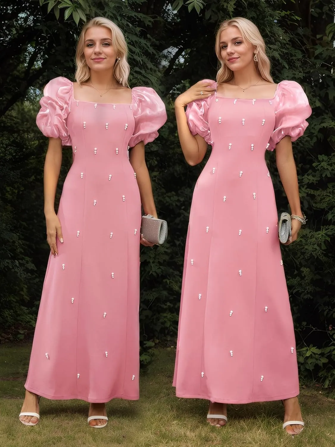 Women's Summer Club & Night Out Dresses Elegant Evening Party Cocktail Sexy Ruched Prom Wedding Guest Maxi Dress