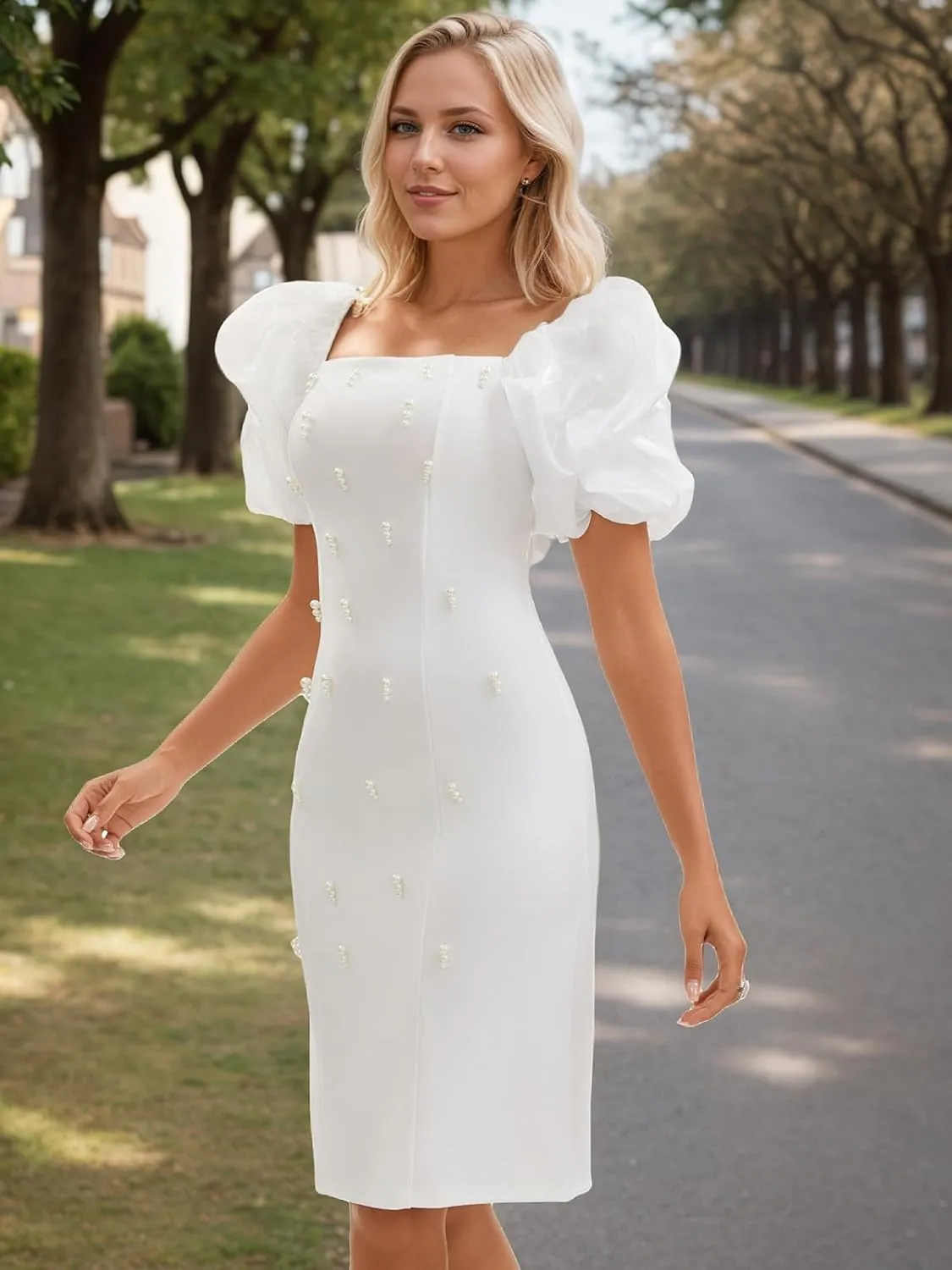 Women's Summer Club & Night Out Dresses Elegant Evening Party Cocktail Sexy Ruched Prom Wedding Guest Maxi Dress