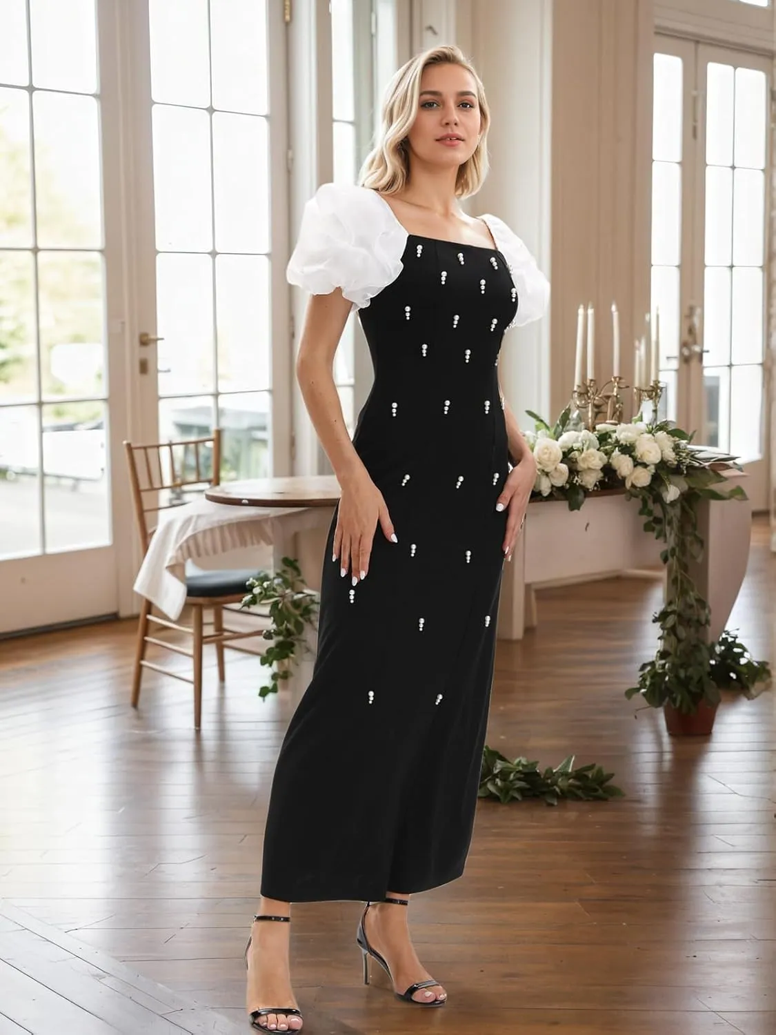 Women's Summer Club & Night Out Dresses Elegant Evening Party Cocktail Sexy Ruched Prom Wedding Guest Maxi Dress