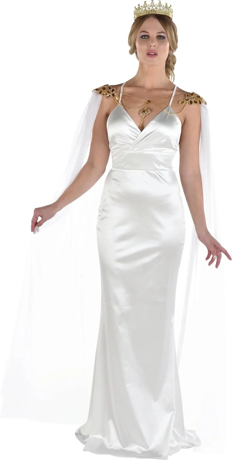 Womens White Ethereal Cape - 1 Pc. - Captivating Design, Perfect for Special Occasions, Cosplay, Dress-Up & Photoshoots