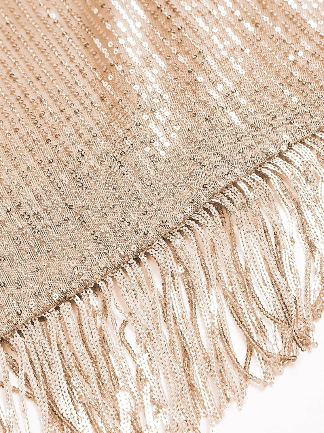 ZAFUL Women's Fashionable Loose Camisole top with Delicate Sequin Tassel Vest